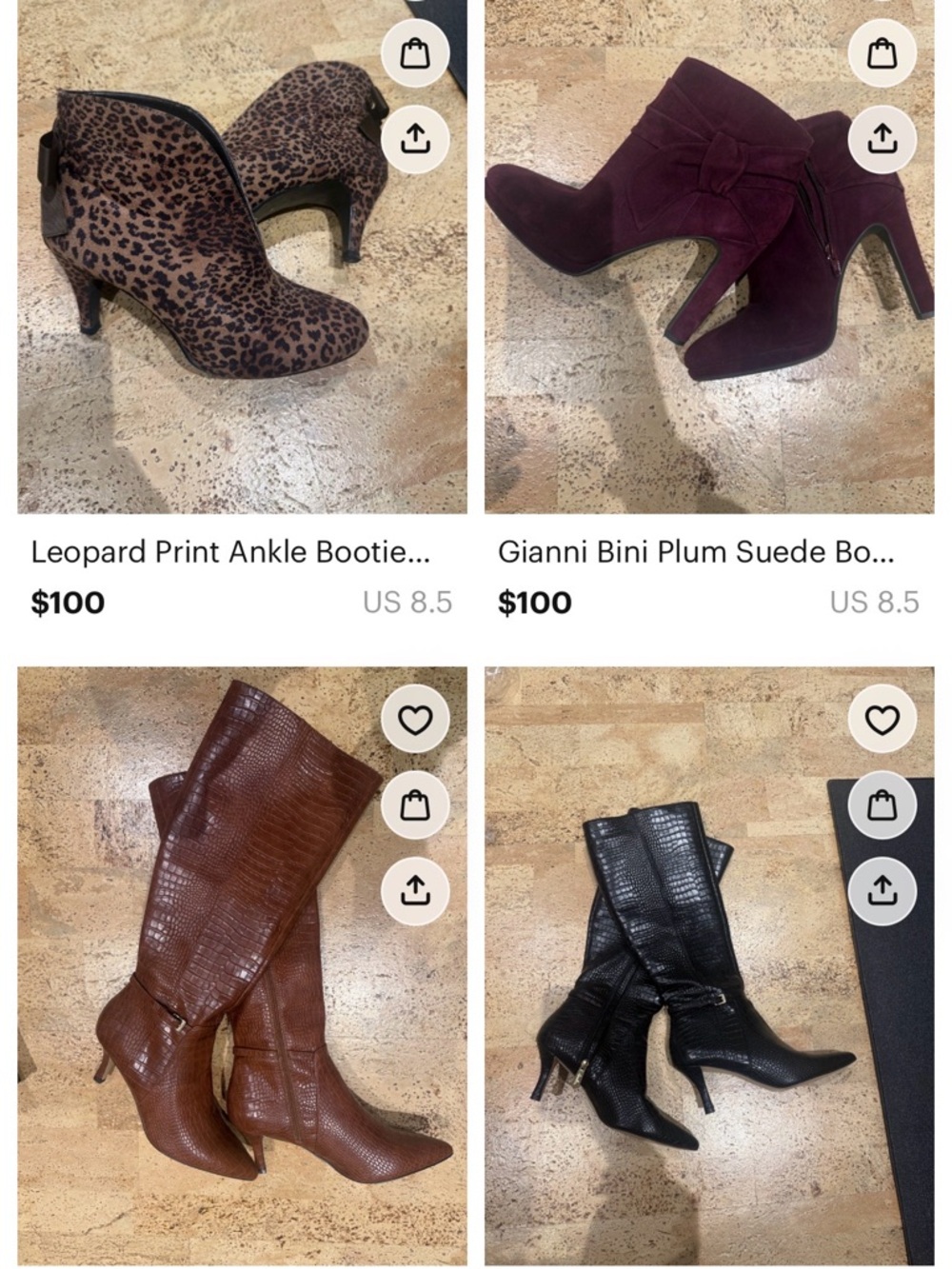 LOT Gianni Bini, Charles by Charles David, Leopard Print LOT